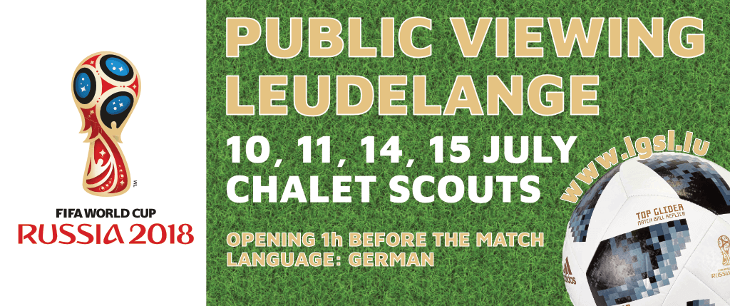 Affiche vum Public Viewing fir d’Fussball-WM 2018