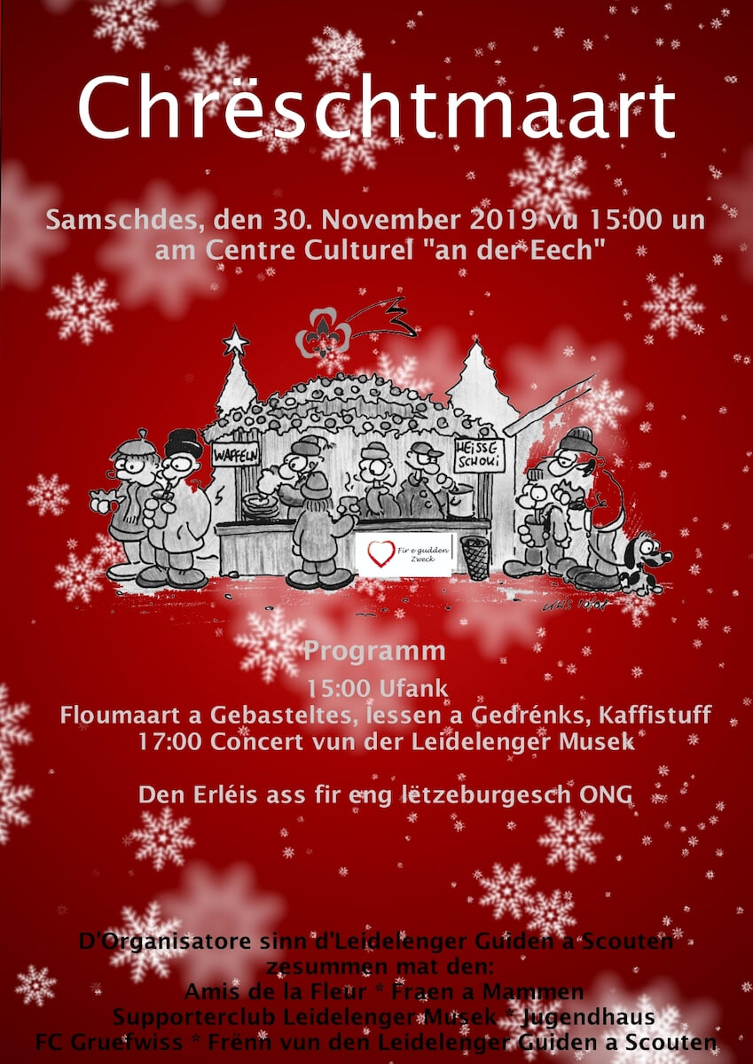 Flyer vum Chrëschtmaart 2019