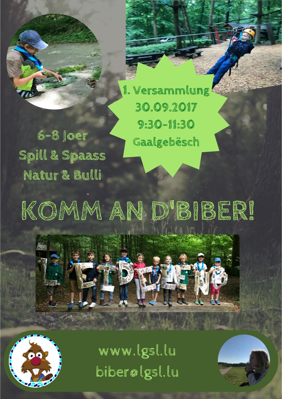 Flyer Komm an d’Biber 2017